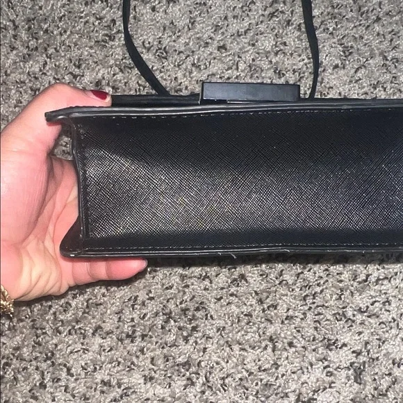 Aldo Black and Gold Mini Bag with Intricate Design - Picture 3 of 4